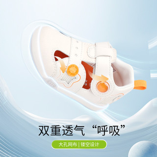 江博士2024年夏季宝宝步前鞋透气舒适软底耐磨可爱婴幼儿凉鞋