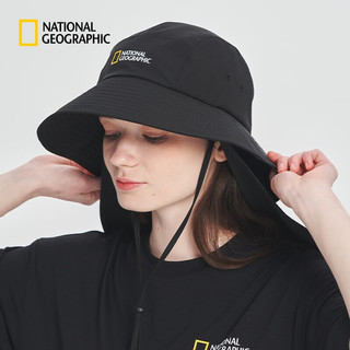 National GeographicNational Geographic国家地理夏季遮阳帽户外钓鱼帽渔夫帽 BLACK 000