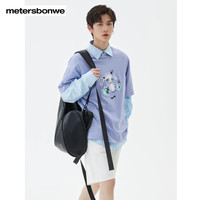 美特斯邦威短袖t恤男夏季潮流印花宽松百搭(不参与买免/买赠等活动） E款【苦菜紫】 XL G款【生菜绿】