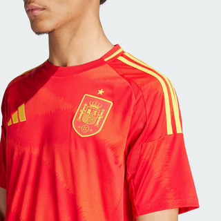 adidas西班牙队主场球迷版足球运动短袖球衣男装夏季阿迪达斯 浅猩红 L
