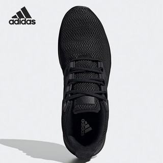 阿迪达斯 （adidas）男鞋夏季运动鞋网面透气轻便减震休闲跑步鞋 42码uk8码 黑色