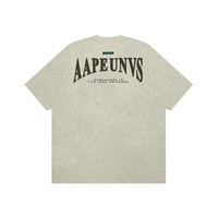 Aape男装春夏篮球猿颜徽章字母潮流印花休闲宽松短袖T恤1462XAM
