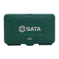 SATA 世达 21件套汽修工具箱套装6.3mm系列快速棘轮扳手套筒组套筒扳手工具
