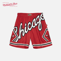 Mitchell&Ness MitchellNess MN公牛魔术湖人猛龙SWBigFace运动短裤NBA篮球休闲 湖人 XXL