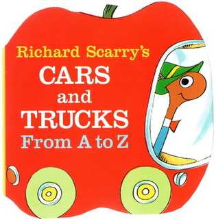 英文原版绘本读物 字母书Richard Scarry's Cars and Trucks from A to Z 入门纸板书斯凯瑞小卡车字母