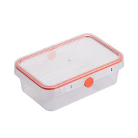 88VIP：CHAHUA 茶花 塑料保鲜盒带盖冰箱专用收纳盒可加热食品级密封盒饭盒水果盒（570ml绿色）