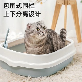 猫砂盆半封闭式猫厕所超大号除臭猫咪用品带砂小幼猫沙清理空气