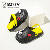 88VIP：SNOOPY 史努比 童鞋女童凉鞋夏款包头洞洞鞋2024新款防滑两穿沙滩鞋全阶段