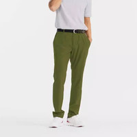 迪卡侬休闲裤长裤男直筒弹力舒适透气运动高尔夫裤-5254398 卡其绿. S