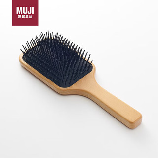 MUJI 無印良品 无印良品（MUJI）水青冈头皮护理发梳 外出旅行便携 梳子  全长约22cm