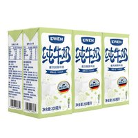 88VIP：EWEN 意文 德国意文 高钙脱脂纯牛奶 200ml*6盒