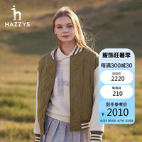 哈吉斯（HAZZYS）女装 女士撞色休闲两面穿夹克ASVSU0ACX02 棕色BW 165/88A40