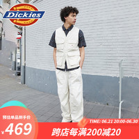 dickies背心 休闲多口袋户外工装风格背心 DK013072 浅沙灰 L