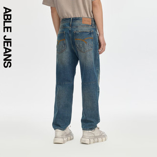 ABLE JEANS【直筒滑板裤】24秋季男士工装蓝弹力牛仔裤801586 工装蓝【7月10日前】 27/32