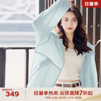 伊芙丽(eifini)伊芙丽户外网眼拼接休闲外套女2023夏季百搭宽松凉感外套女式外套 灰绿