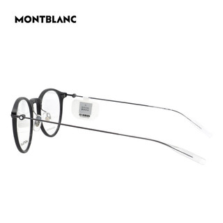 万宝龙（MONTBLANC）近视眼镜框架MB0099O 005+蔡司泽锐1.74防蓝光PLUS镜片 005黑色+枪色