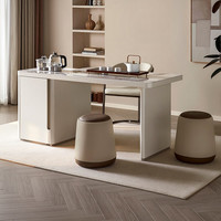 QuanU 全友 129569+129580 功能茶台+茶椅+茶凳*2