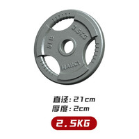 爱宸(Aichen)烤漆杠铃套装家用举重深蹲卧推运动器材 烤漆片2.5公斤单片(孔径5厘米)