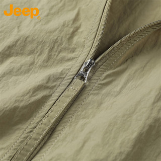 吉普（JEEP）防晒衣外套男女款夏季UPF50+夹克冰丝透气皮肤衣 卡其 L 