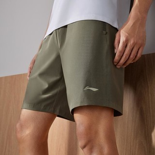 LI-NING 李宁 运动短裤男士健身系列2024款春夏季排湿速干梭织运动裤