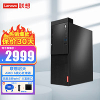 联想（Lenovo）启天M53C商用个人台式机电脑(6核R5-3600 8G 1T+256G 2G独显无驱 win10H)单主机 