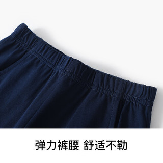 Classic Teddy精典泰迪男童裤子儿童短裤中小童装夏季薄款五分裤夏装衣服2条装 深蓝+黑色 130