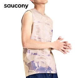 saucony 索康尼 运动背心男23年夏季新款透气健身无袖上衣旗舰运动