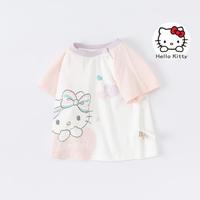 戴维贝拉 Hello Kitty联名童装夏装儿童T恤衫