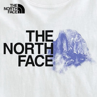 THE NORTH FACE 北面 短袖T恤男户外舒适透气棉质短袖春上新88GB 白色/FN4 L