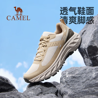 骆驼（CAMEL）【飞飚】户外越野运动跑鞋男女防滑透气登山鞋徒步鞋F14B026003 幻影黑，男 38