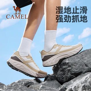 骆驼（CAMEL）【飞飚】户外越野运动跑鞋男女防滑透气登山鞋徒步鞋F14B026003 鲨鱼灰，男 41