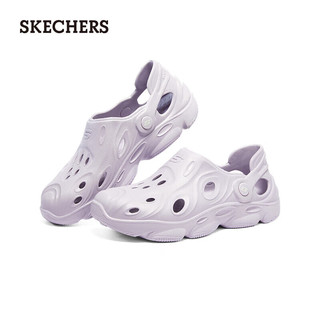 斯凯奇（SKECHERS）泡泡鞋一脚蹬超轻洞洞鞋 111481 薰衣草色/LAV 35 