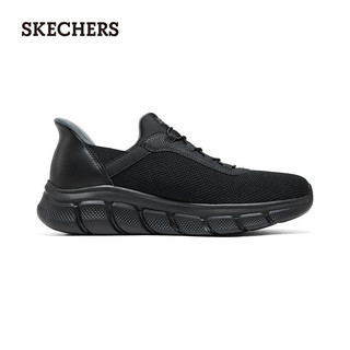 斯凯奇（Skechers）闪穿鞋Silp ins男鞋一脚蹬运动休闲鞋健步鞋118302 全黑色/BBK 41