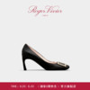 ROGERVIVIER【甄选】/2024夏季RV女鞋Trompette皮革高跟鞋 黑色 36