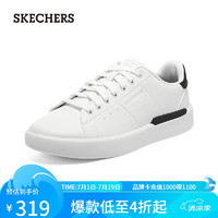 斯凯奇（Skechers）小白鞋男时尚板鞋舒适潮流休闲鞋210631 白色745 41 