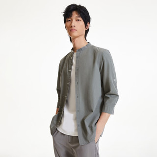 杰克·琼斯（JACK&JONES）新款纯色衬衣潮牌衬衫衣服外套衬衣男装 