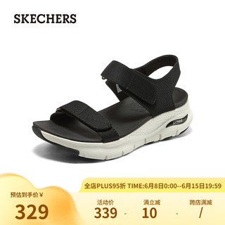 斯凯奇（SKECHERS）女士时尚凉鞋119247 黑色/BLK 35 