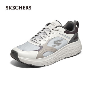 斯凯奇（Skechers）夏季男鞋缓震厚底跑步鞋运动鞋220361 灰色/GRY 45 