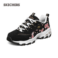 斯凯奇（Skechers）女士老爹鞋149239 黑色/粉红色/BKPK 35 