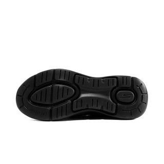 斯凯奇（Skechers）男士一脚蹬健步鞋缓震舒适乐福鞋216260 全黑色/BBK 43.5 