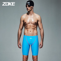 洲克ZOKEZOKE 游泳训练五分竞技运动泳裤117536977-4 湖兰/玫红_ XL