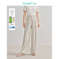 茵曼UPF50+防晒阔腿休闲裤子女夏松紧腰百搭通勤18424