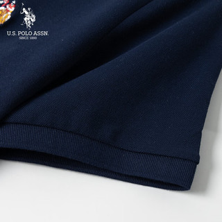 U.S. POLO ASSN.US保罗T恤女夏季时尚减龄翻领短袖女运动休闲POLO衫 白色 M 160/84A