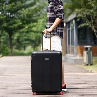 ROCKLANDROCKLAND美国洛克兰拉杆箱旅行箱万向轮行李登机箱休闲商务 岩黑色（可扩容） 26英寸
