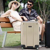 ROCKLANDROCKLAND美国洛克兰拉杆箱旅行箱万向轮行李登机箱休闲商务 香槟色（可扩容） 20英寸