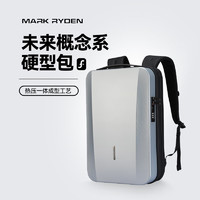 MARK RYDEN 马可·莱登 硬壳抗压电竞双肩背包17.3英寸防盗电脑包休闲书包MR7917银灰色