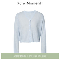 Pure:Moment:24年夏浅蓝毛针织衫4994130663 浅蓝色 160/85CM/M