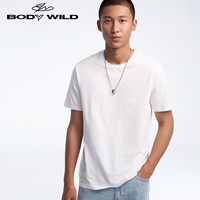 BODYWILD爱慕旗下同款舒适打底可外穿短袖时尚T恤ZBN12QU1白色160 白色-短袖