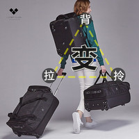 幸运俱乐部 LUCKY CLUB 拉杆包旅行包牛津布手提帆布短途登机双肩行李包袋 18英寸沉稳黑