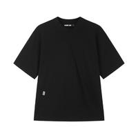YOUNGOR 雅戈尔 集团旗下GY23夏季黑色舒适透气男士短袖圆领T恤